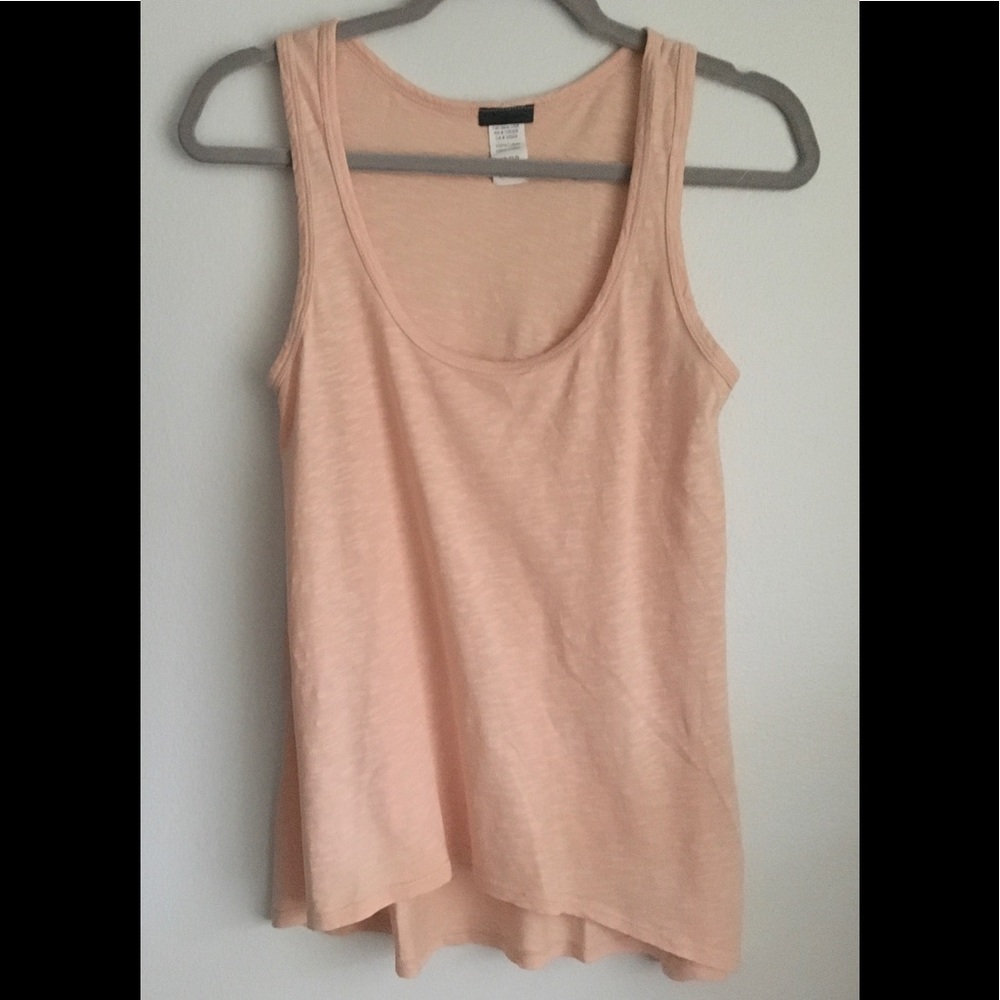 Anthropology Left of center peach tank top, size S